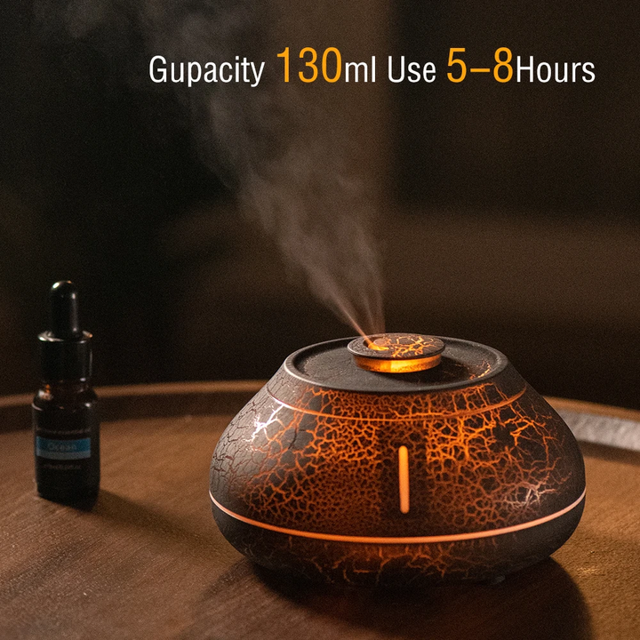 New Humidifier Colorful Simulation Flame Aroma Diffuser Desktop Creativity Humidifier For Home Room