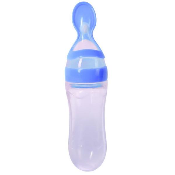 Silicone Baby Spoon Feeder Bottle Feeding